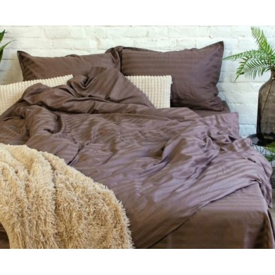Комплект постельного белья 101-22996/Х4+029 «Полоска шоколад»